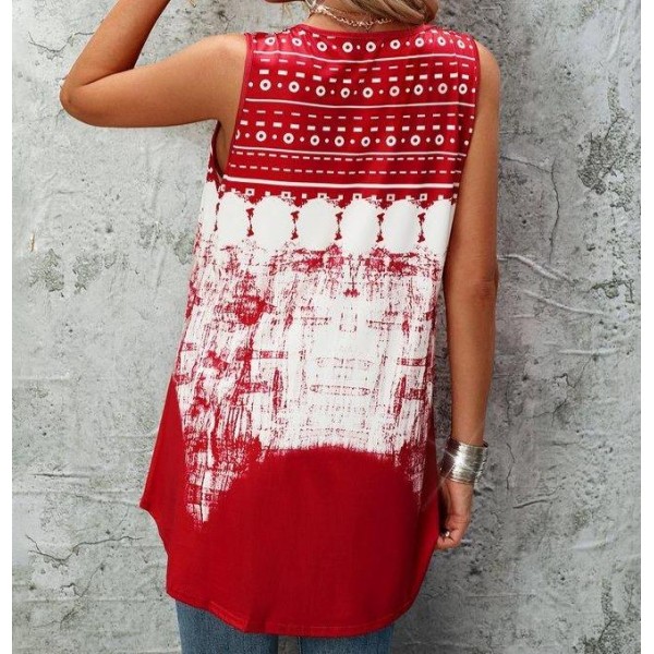 Comfy Printed Sleeveless Top