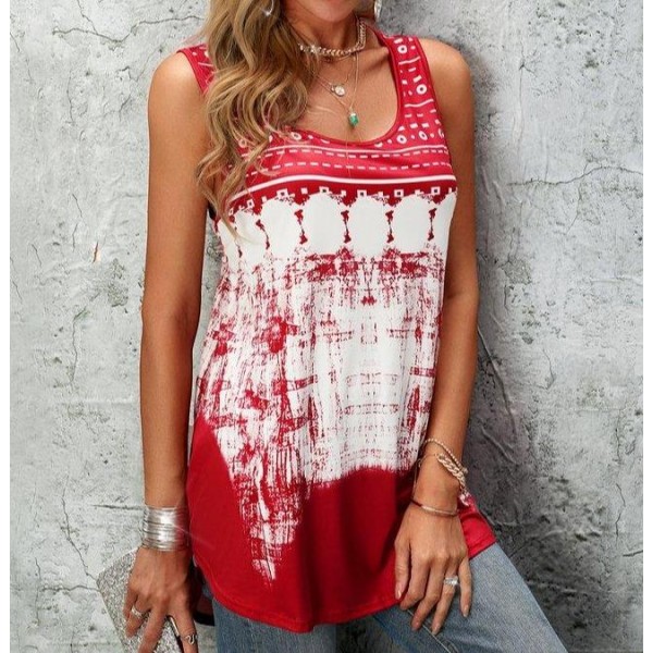 Comfy Printed Sleeveless Top