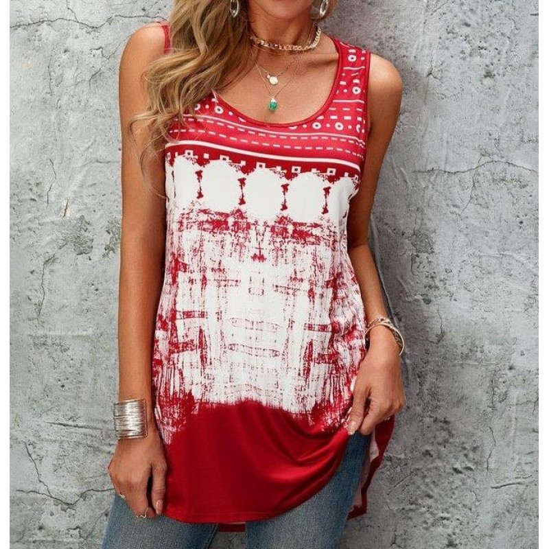 Comfy Printed Sleeveless Top