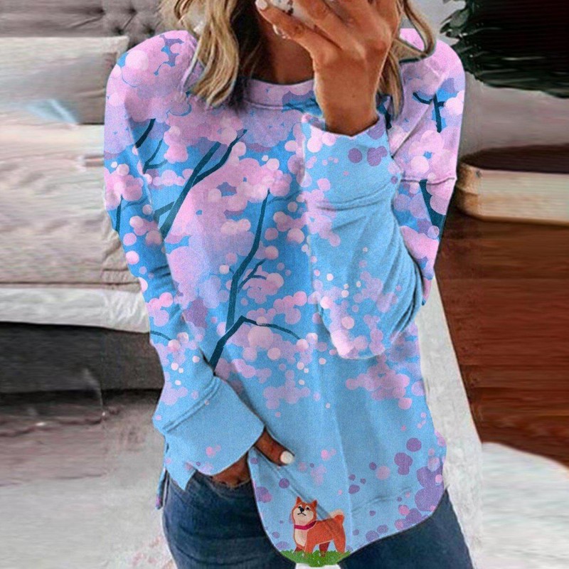 Comfy Print Long Sleeve Top