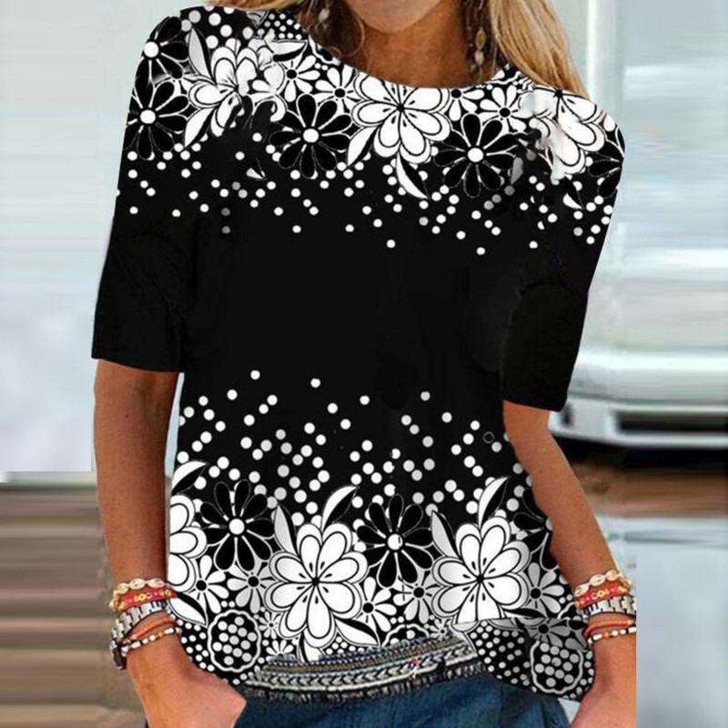 Cool Print Short Sleeve Top