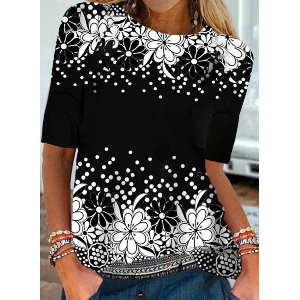 Cool Print Short Sleeve Top