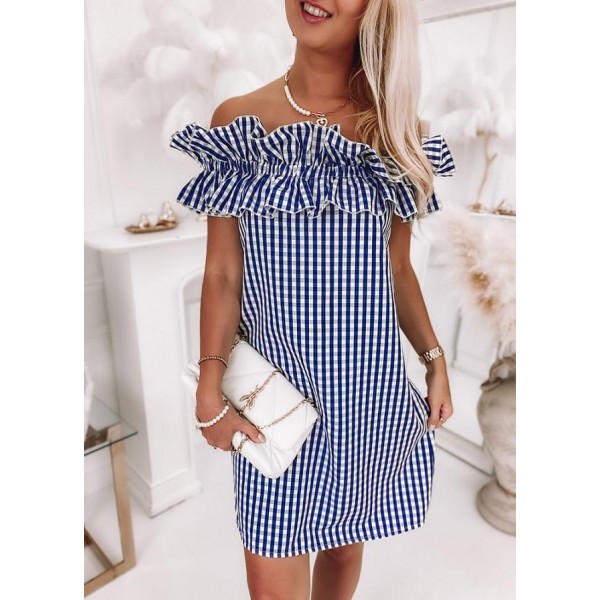 Youthful Print Short Sleeve Mini Dress