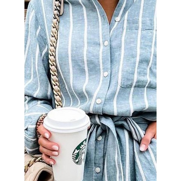 Casual Print Long Sleeve Mini Dress