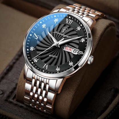 Men’s Waterproof Stainless Steel Quartz Watch