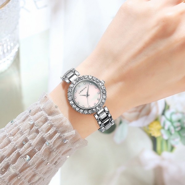 Women's Quartz Watch with Rhinestone