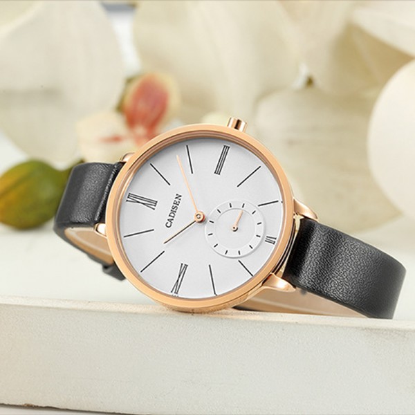 Women's Big Round Dial Quartz Watch